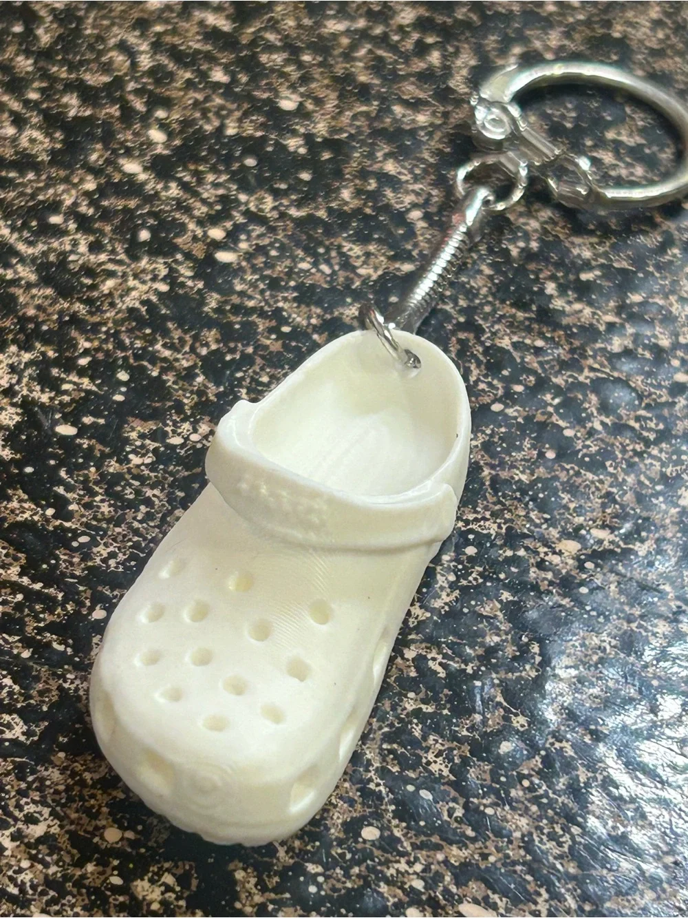 Kids Bath & Beach Shoe Keychain - White